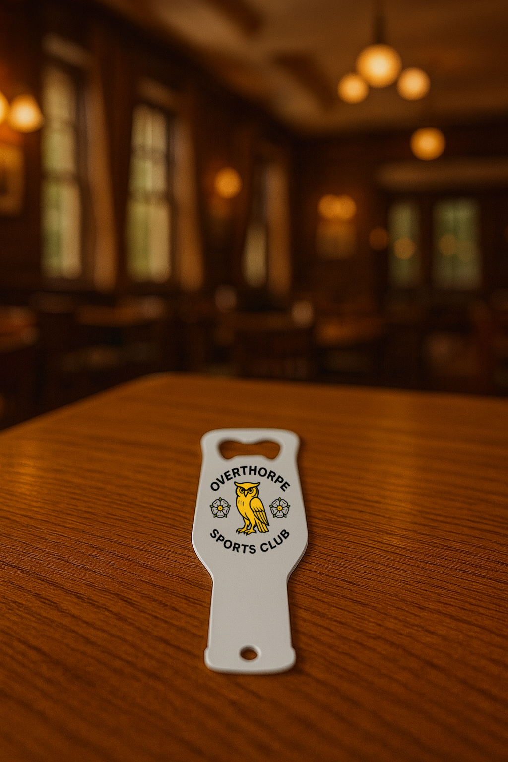 Overthorpe Sports Club FC - Bottle Opener - Beer Bottle Shaped