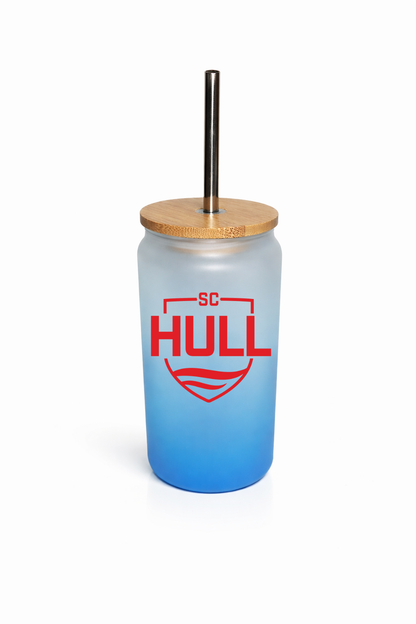 Sporting Club Hull - Bamboo Lid Glass Jar - Sky Blue