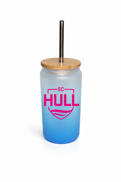 Sporting Club Hull - Bamboo Lid Glass Jar - Sky Blue