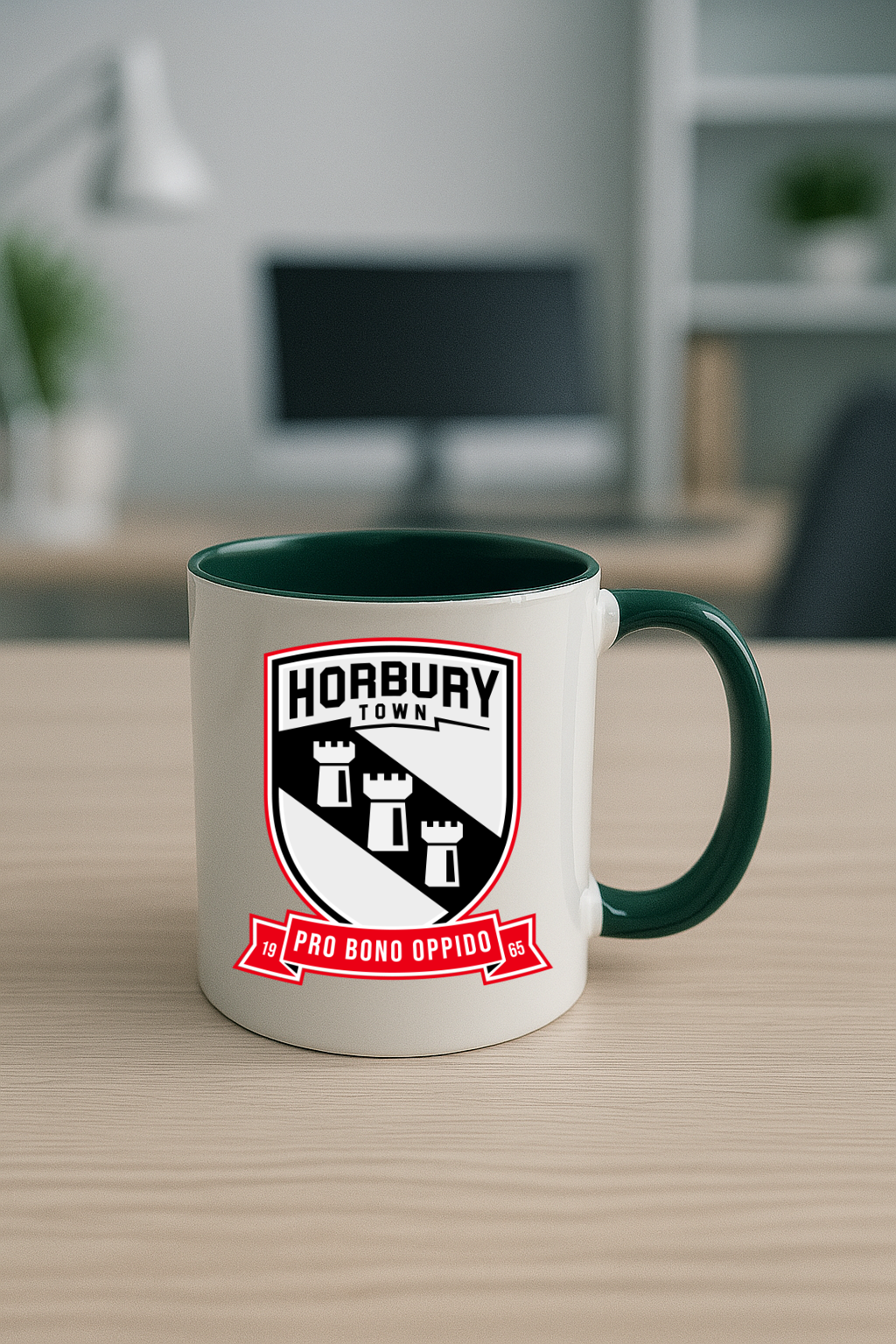Horbury Town FC - Green Coloured Mug
