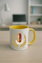 Kirkburton Cricket Club - Yellow Coloured Mug