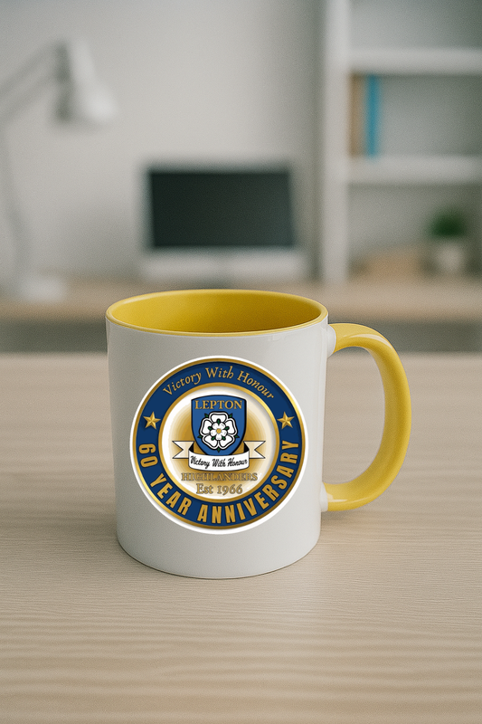 Lepton Highlanders FC, JFC, CC & SC Special Edition - Yellow Coloured Mug