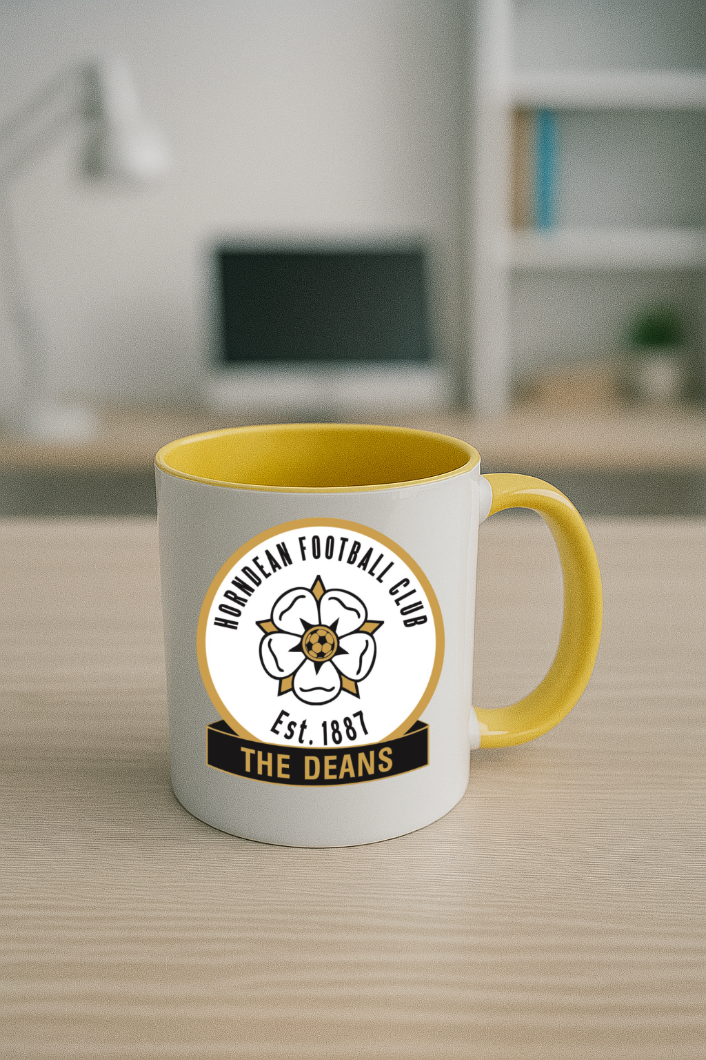 Horndean FC - Yellow Coloured Mug