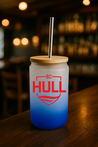 Sporting Club Hull - Bamboo Lid Glass Jar - Navy Blue