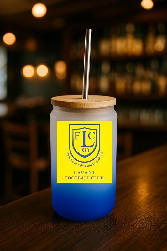 Lavant FC - Bamboo Lid Glass Jar - Navy Blue