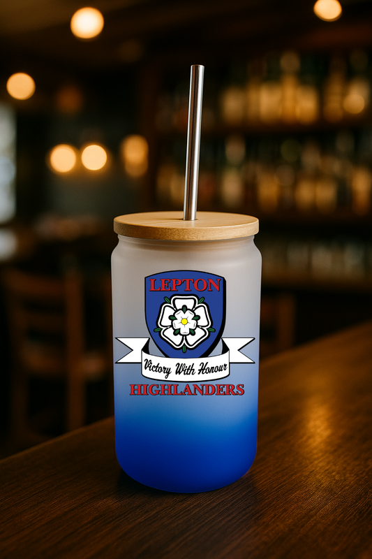 Lepton Highlanders FC, JFC, CC & SC - Bamboo Lid Glass Jar
