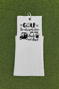 Waffle Golf Towel - The Only Sport Where You Can Drink and Drive