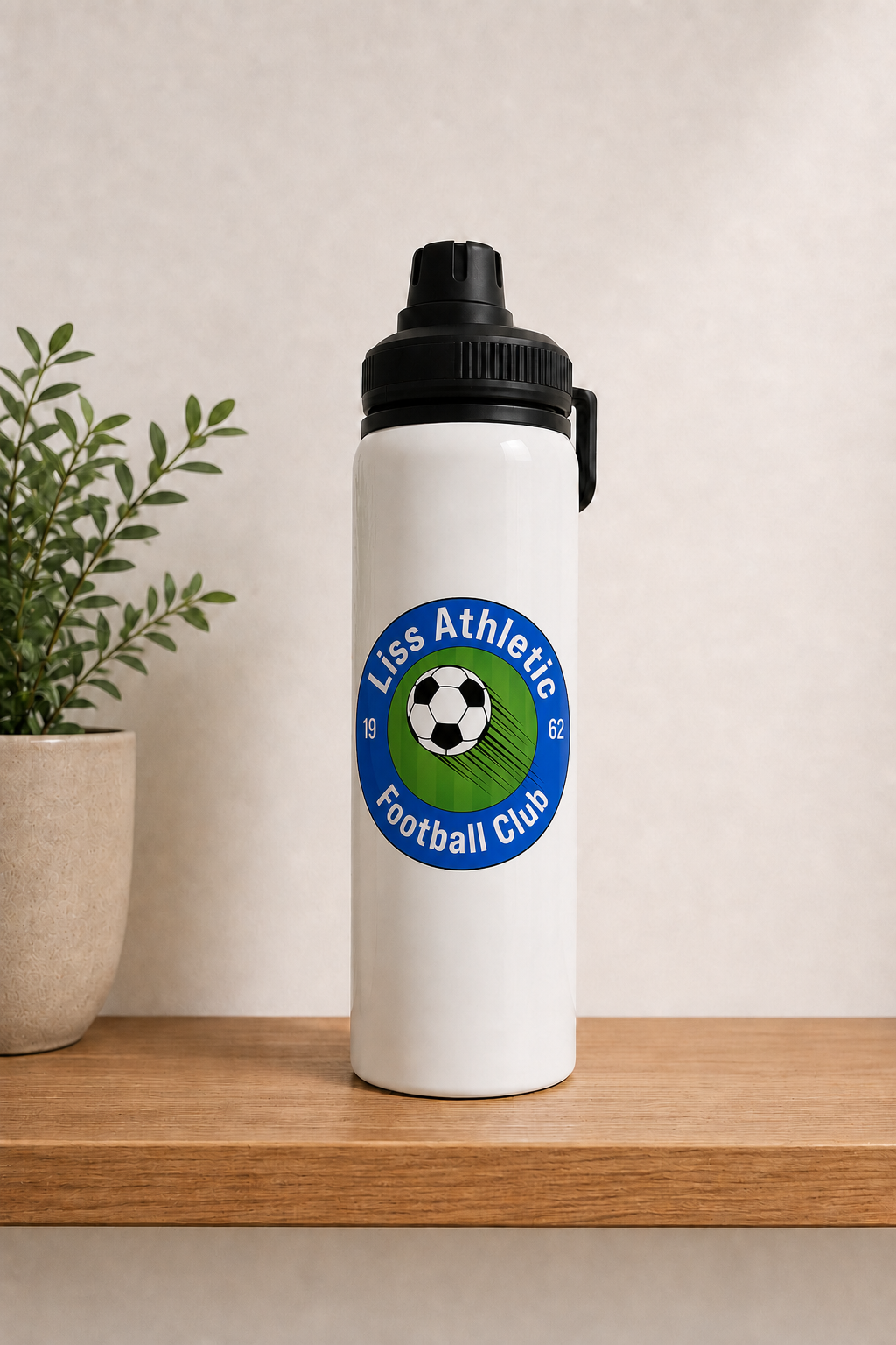 Liss Athletic FC - Water Bottle - Black