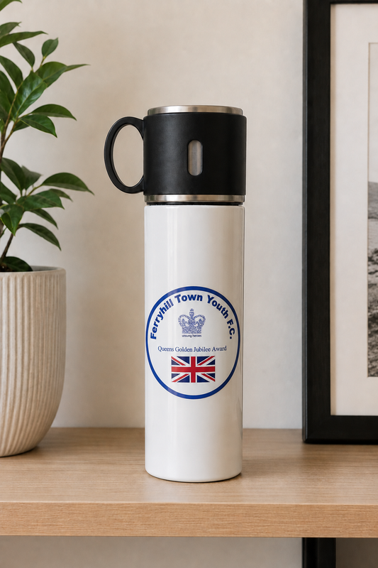 Ferryhill Town Youth FC - Travel Flask With Cup Lid