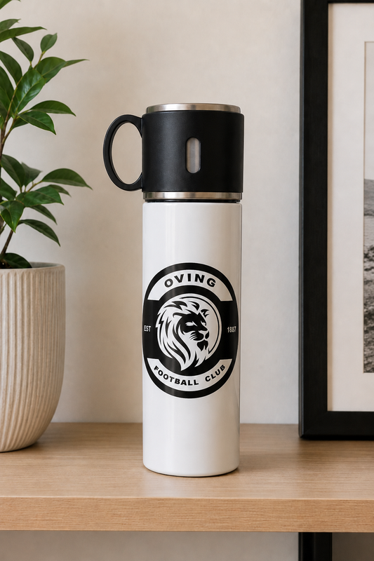 Oving FC - Travel Flask With Cup Lid