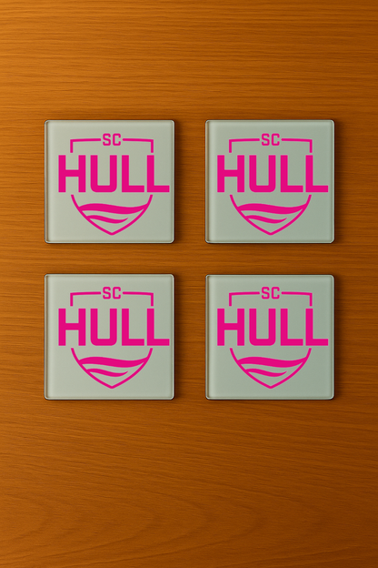 Sporting Club Hull - Glass Coasters (4)