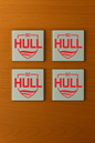 Sporting Club Hull - Glass Coasters (4)