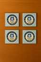 Lepton Highlanders FC, JFC, CC & SC Special Edition - Glass Coasters (4)