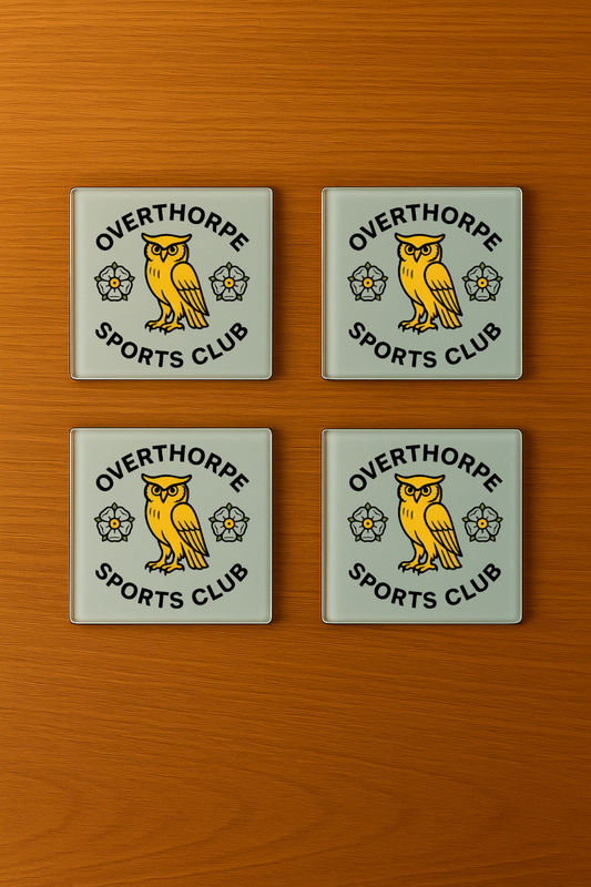 Overthorpe Sports Club FC - Glass Coasters (4)