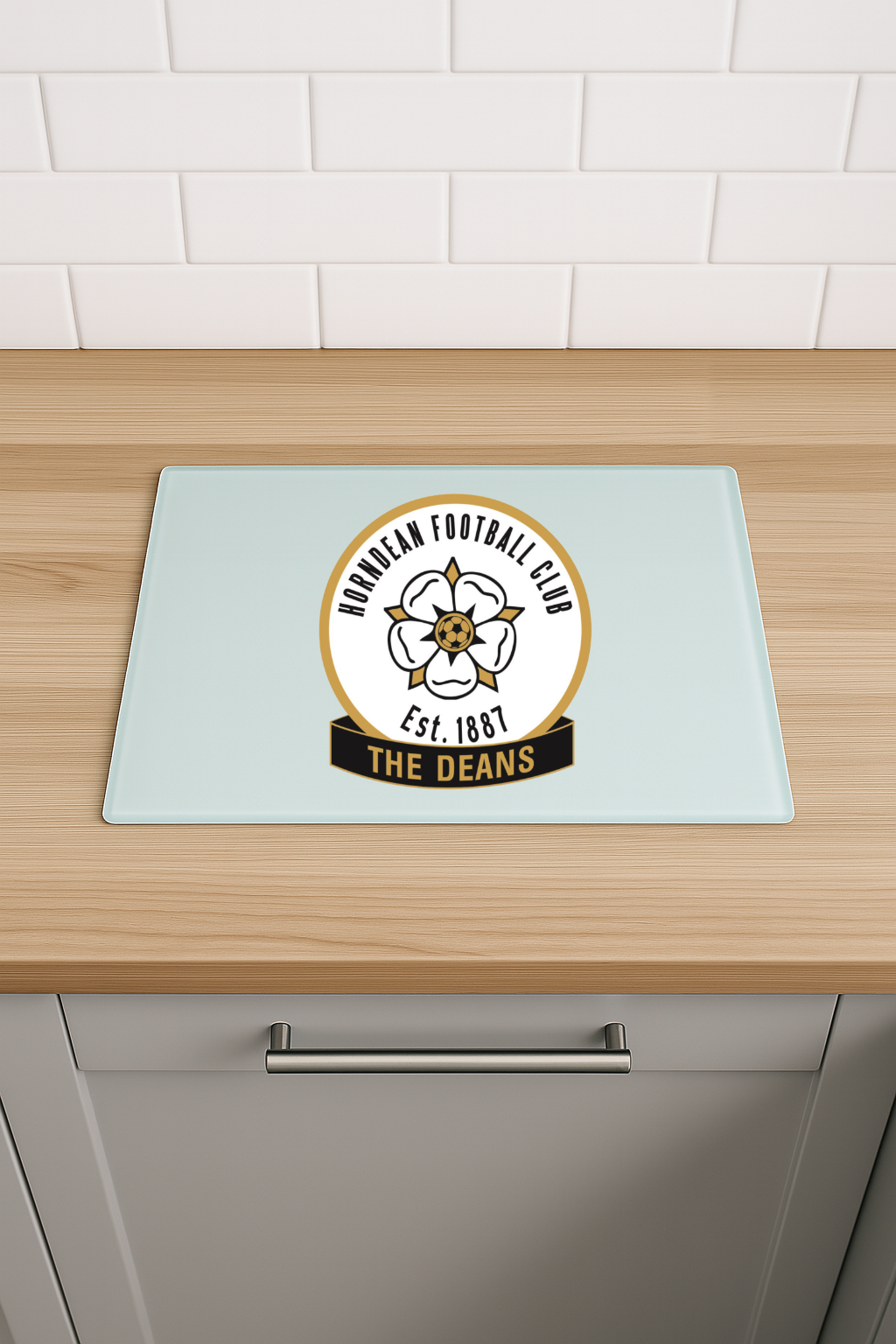 Horndean FC - Chinchilla Glass Chopping Board