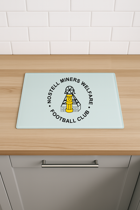 Nostell Miners Welfare FC - Chinchilla Glass Chopping Board