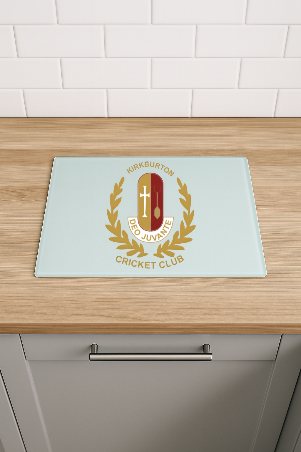 Kirkburton Cricket Club - Chinchilla Glass Chopping Board
