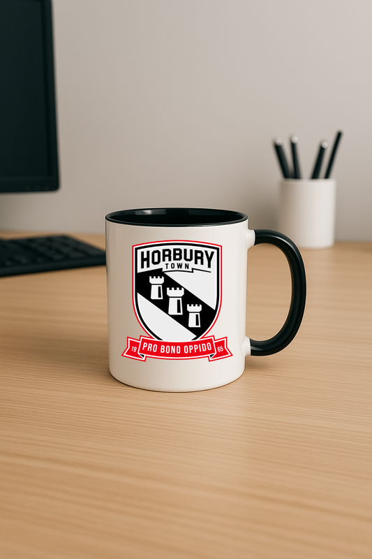 Horbury Town FC - Black Coloured Mug