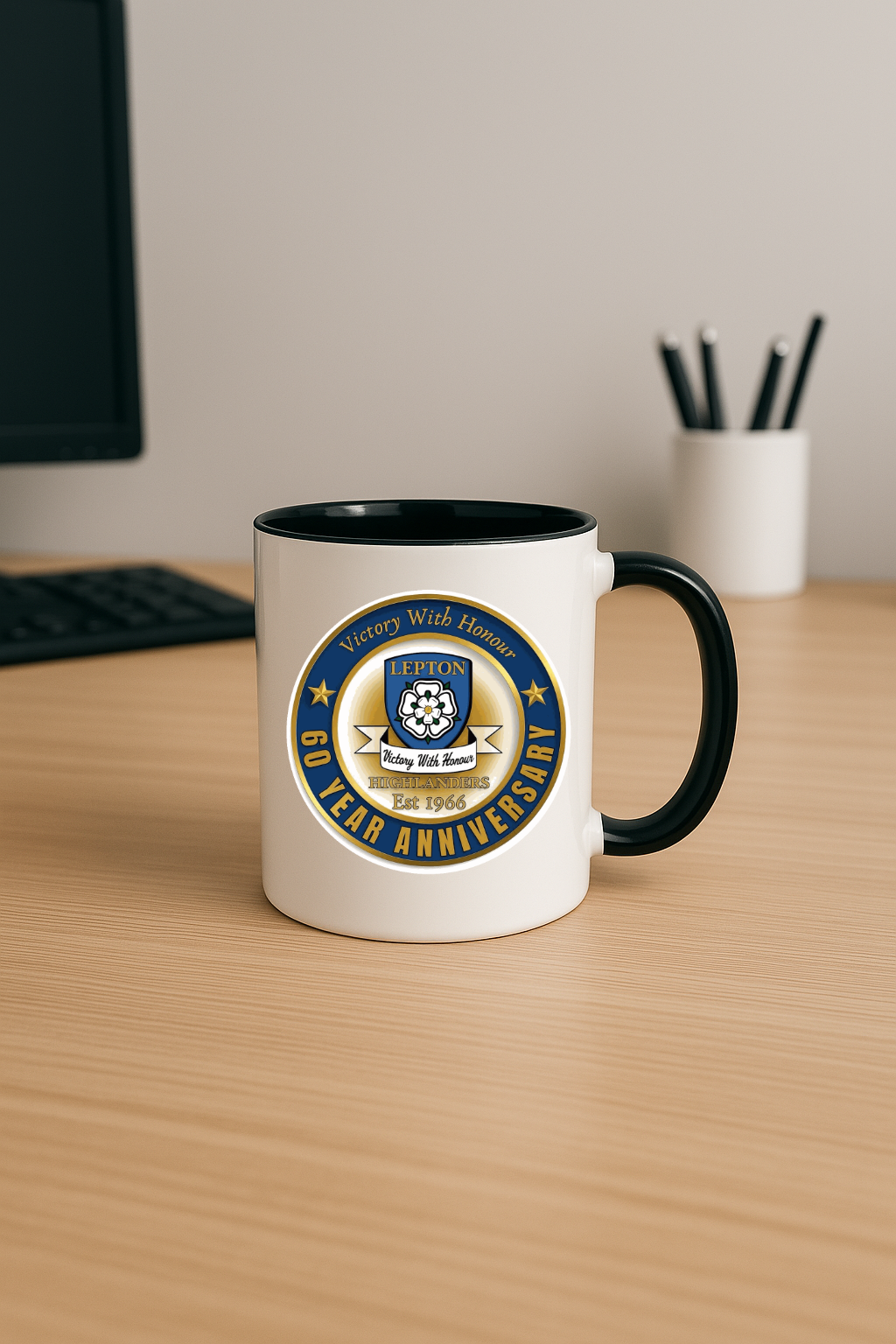 Lepton Highlanders FC, JFC, CC & SC Special Edition - Black Coloured Mug