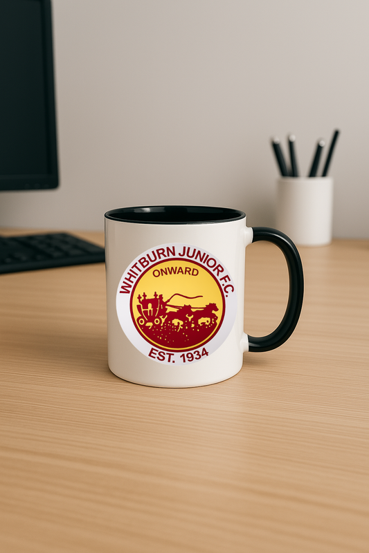 Whitburn Junior FC - Black Coloured Mug
