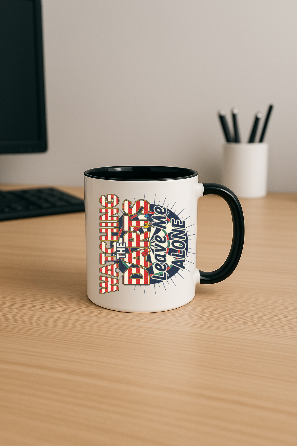 Watching The Darts - Mug - Design 1