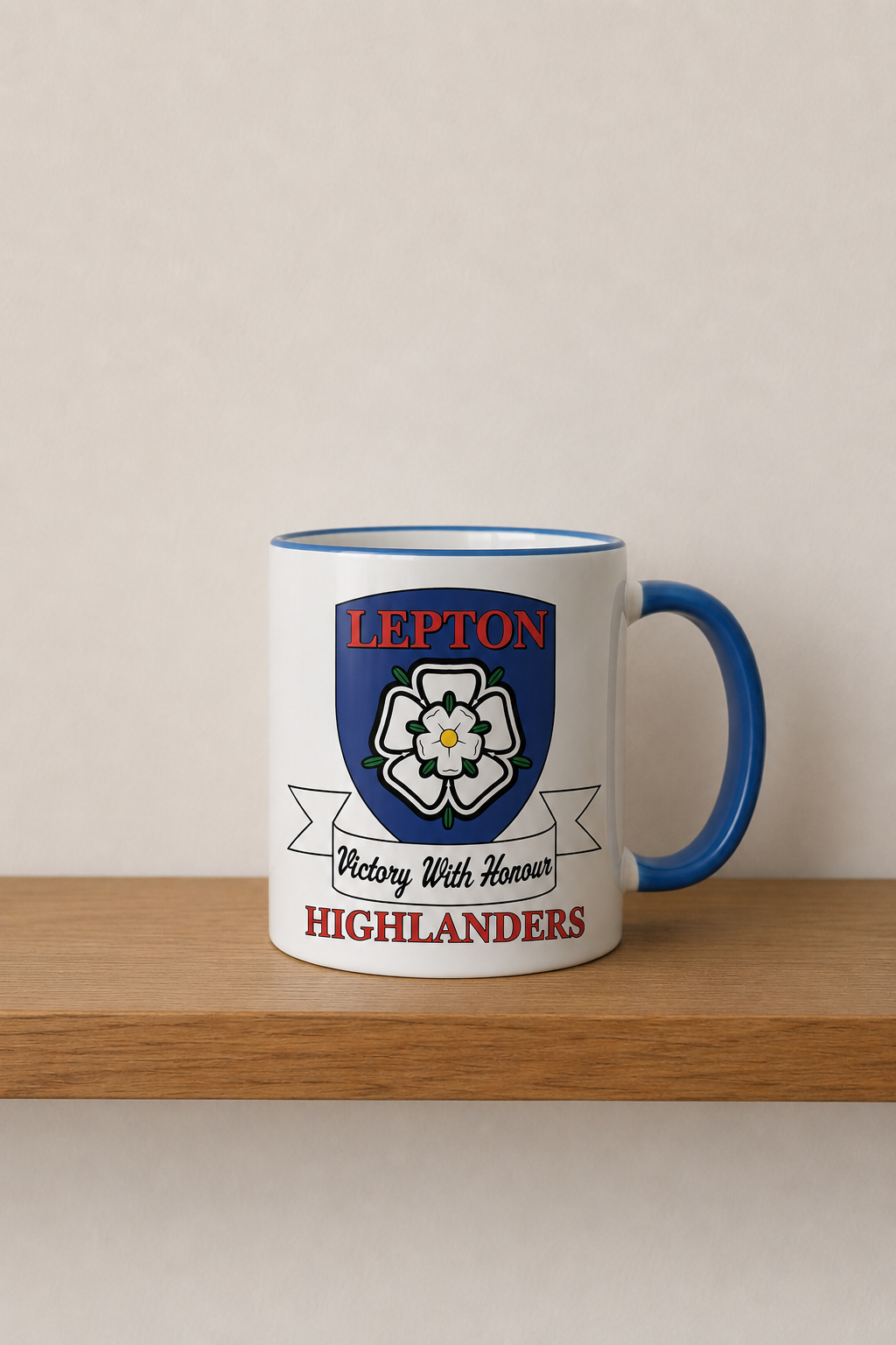 Lepton Highlanders FC, JFC, CC & SC - Blue Coloured Mug