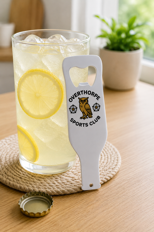 Overthorpe Sports Club FC - Bottle Opener - Beer Bottle Shaped