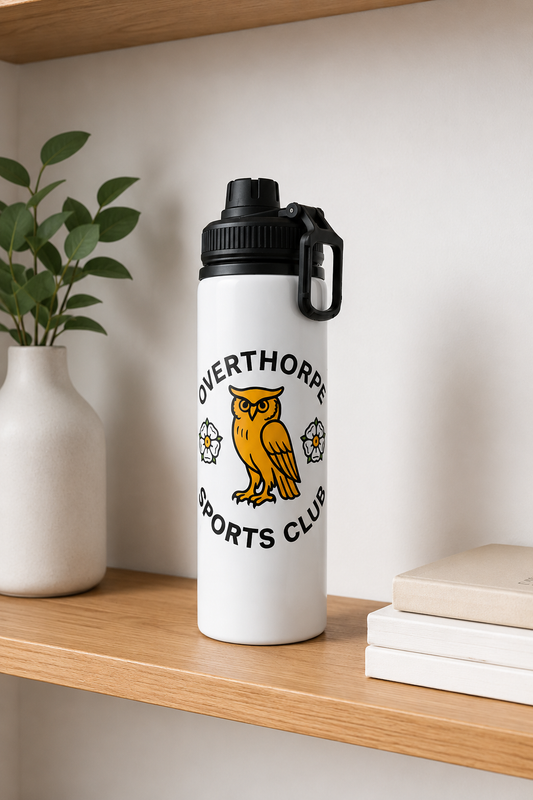 Overthorpe Sports Club FC - Water Bottle - Black