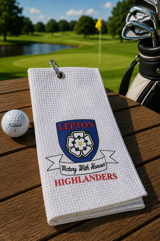 Lepton Highlanders FC, JFC, CC & SC - Golf Towel