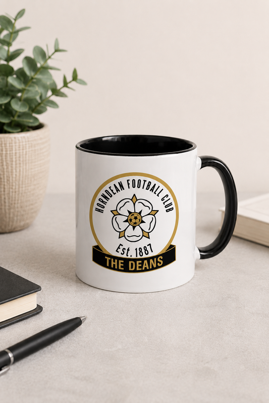 Horndean FC - Black Coloured Mug