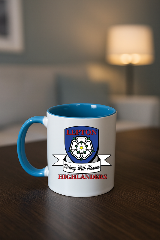 Lepton Highlanders FC, JFC, CC & SC - Blue Coloured Mug
