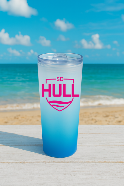 Sporting Club Hull - Sky Blue Frosted Glass Jar