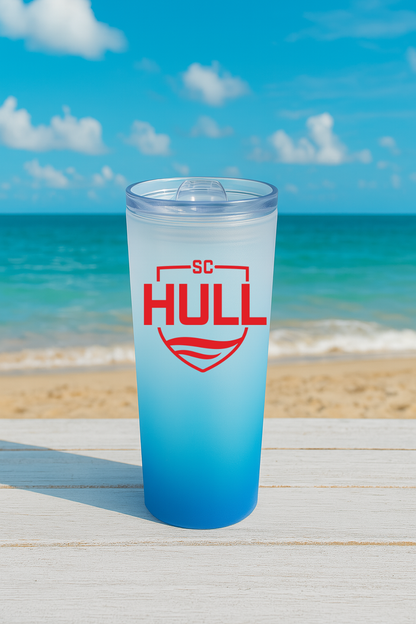 Sporting Club Hull - Sky Blue Frosted Glass Jar