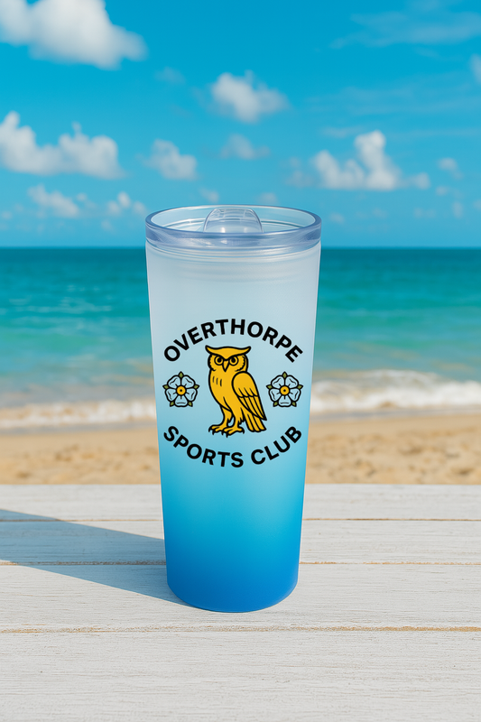 Overthorpe Sports Club FC - Sky Blue Frosted Glass Jar