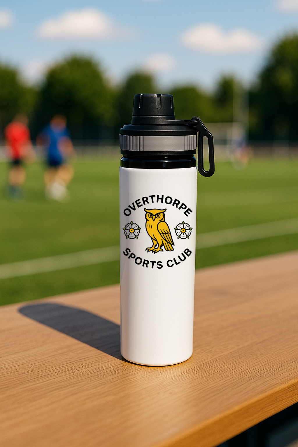 Overthorpe Sports Club FC - Water Bottle - Grey