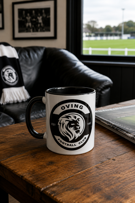 Oving FC - Black Coloured Mug
