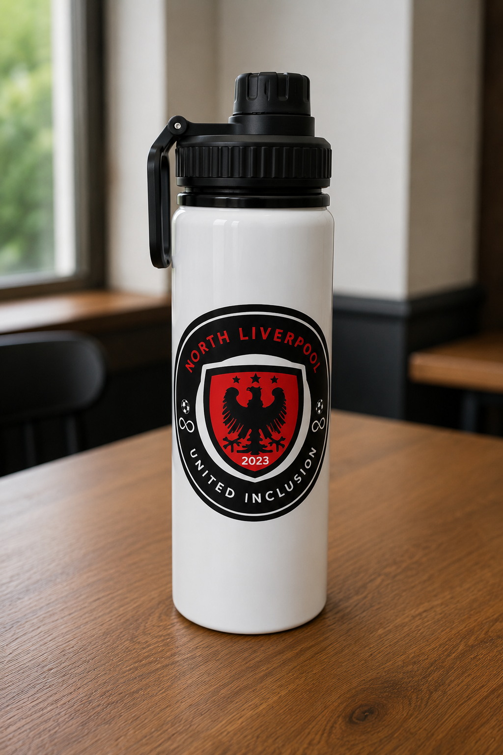 North Liverpool United Inclusion - Water Bottle - Black