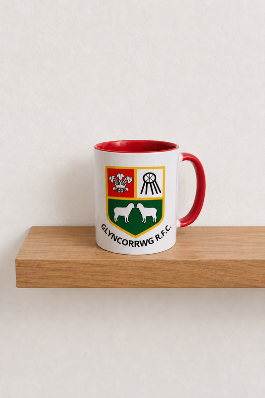 Glyncorrwg RFC - Red Coloured Mug