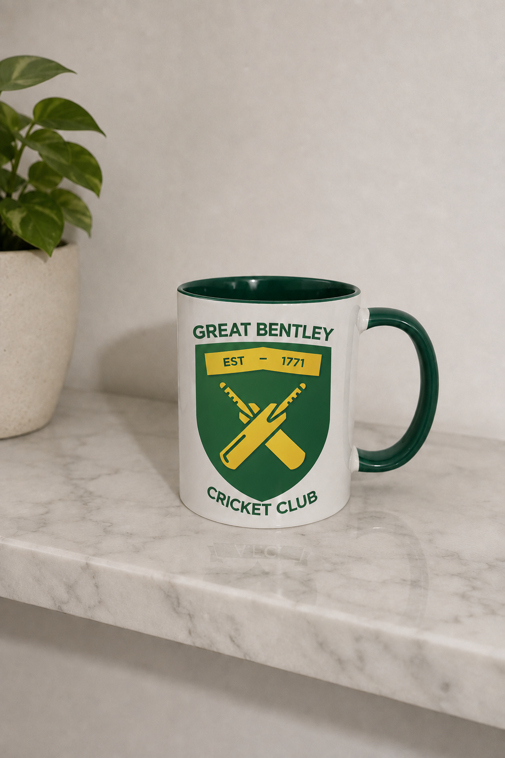 Great Bentley CC - Green Coloured Mug