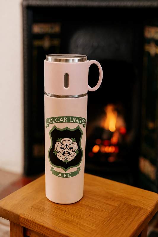 Golcar United AFC - Thermos Flask With Cup Lid - Pink