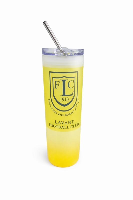 Lavant FC - Yellow Frosted Glass Jar