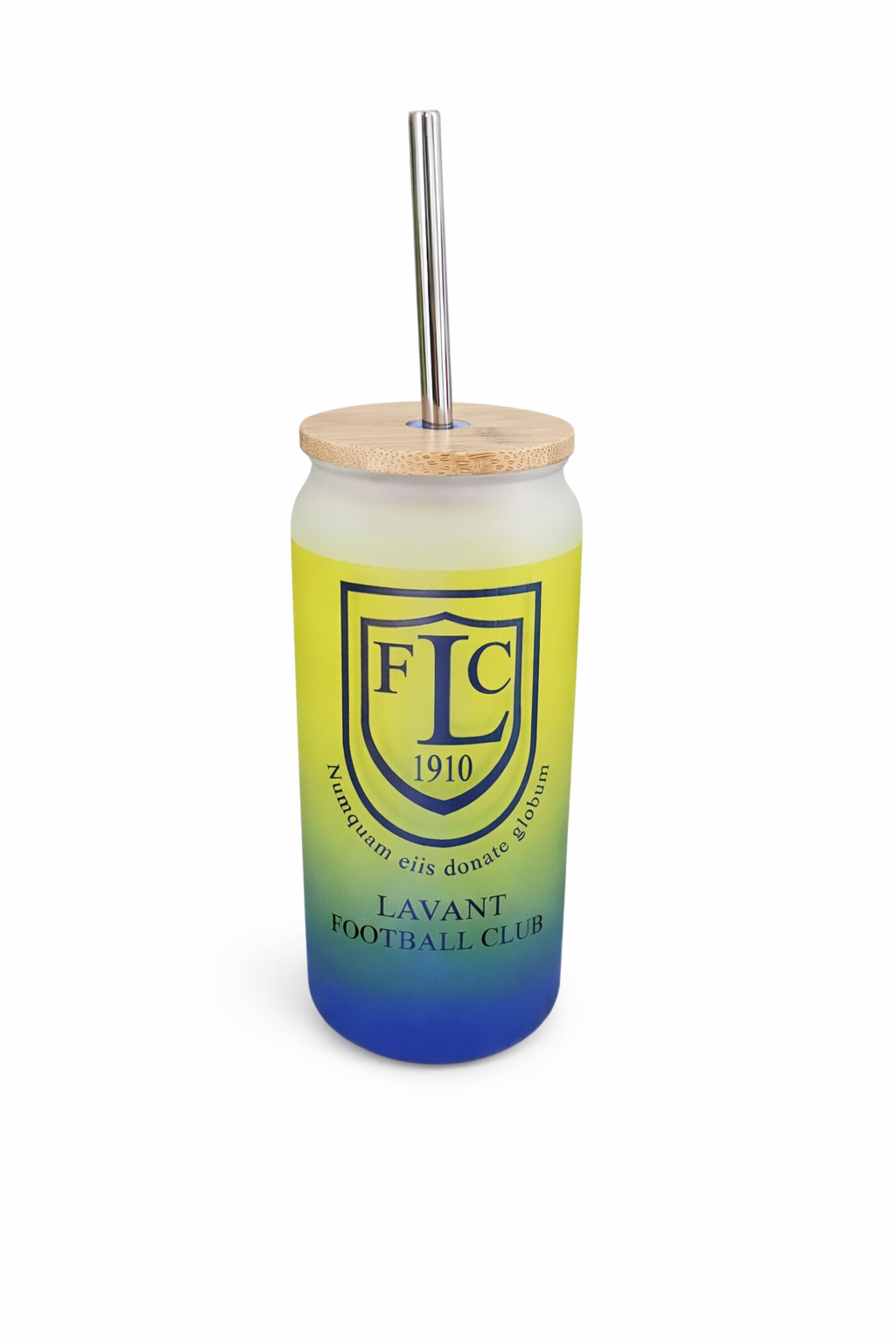 Lavant FC - Bamboo Lid Glass Jar - Navy Blue