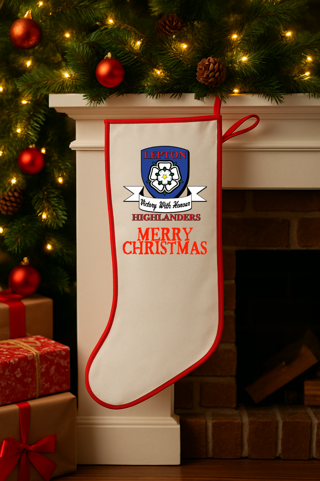 Lepton Highlanders FC, JFC, CC & SC - Christmas Stocking