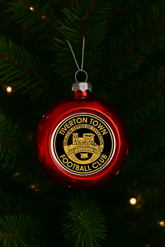 Tiverton Town Xmas Bauble - Red