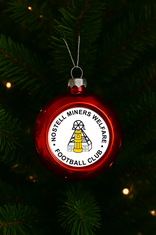 Nostell Miners Welfare FC Xmas Bauble - Red