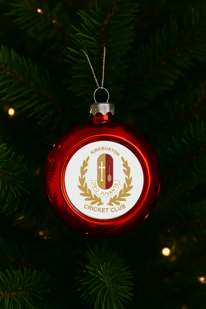 Kirkburton Cricket Club Xmas Baubles - Box of 3
