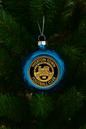 Tiverton Town Xmas Bauble - Blue