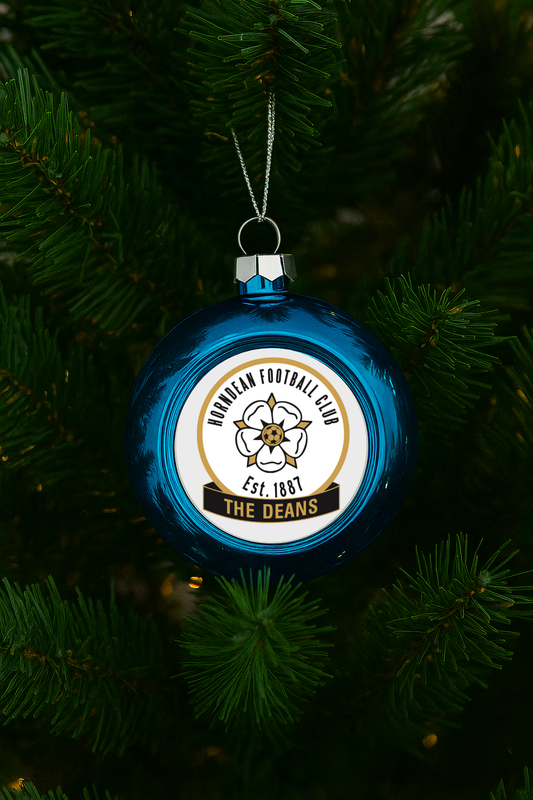 Horndean FC Xmas Bauble - Blue
