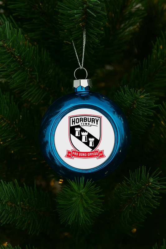 Horbury Town FC Xmas Bauble - Blue