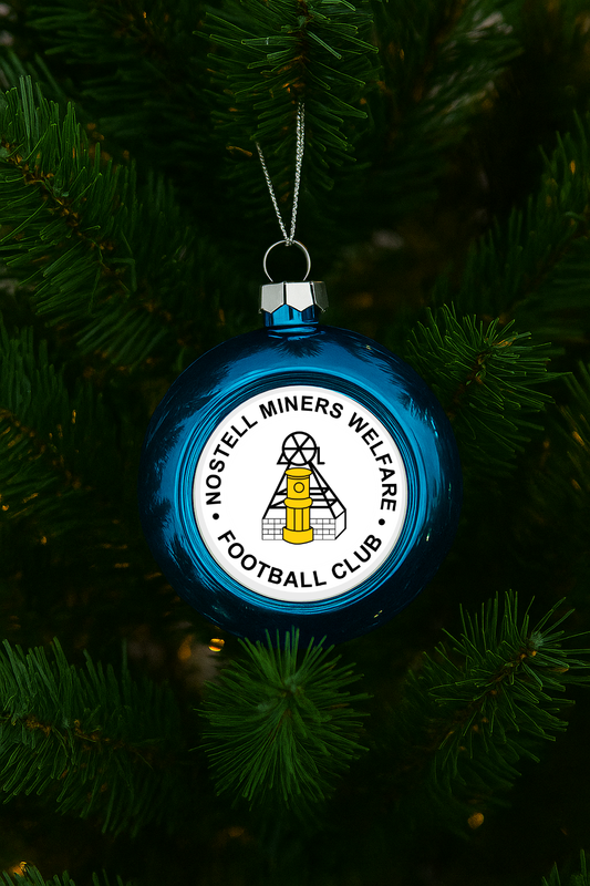 Nostell Miners Welfare FC Xmas Bauble - Blue